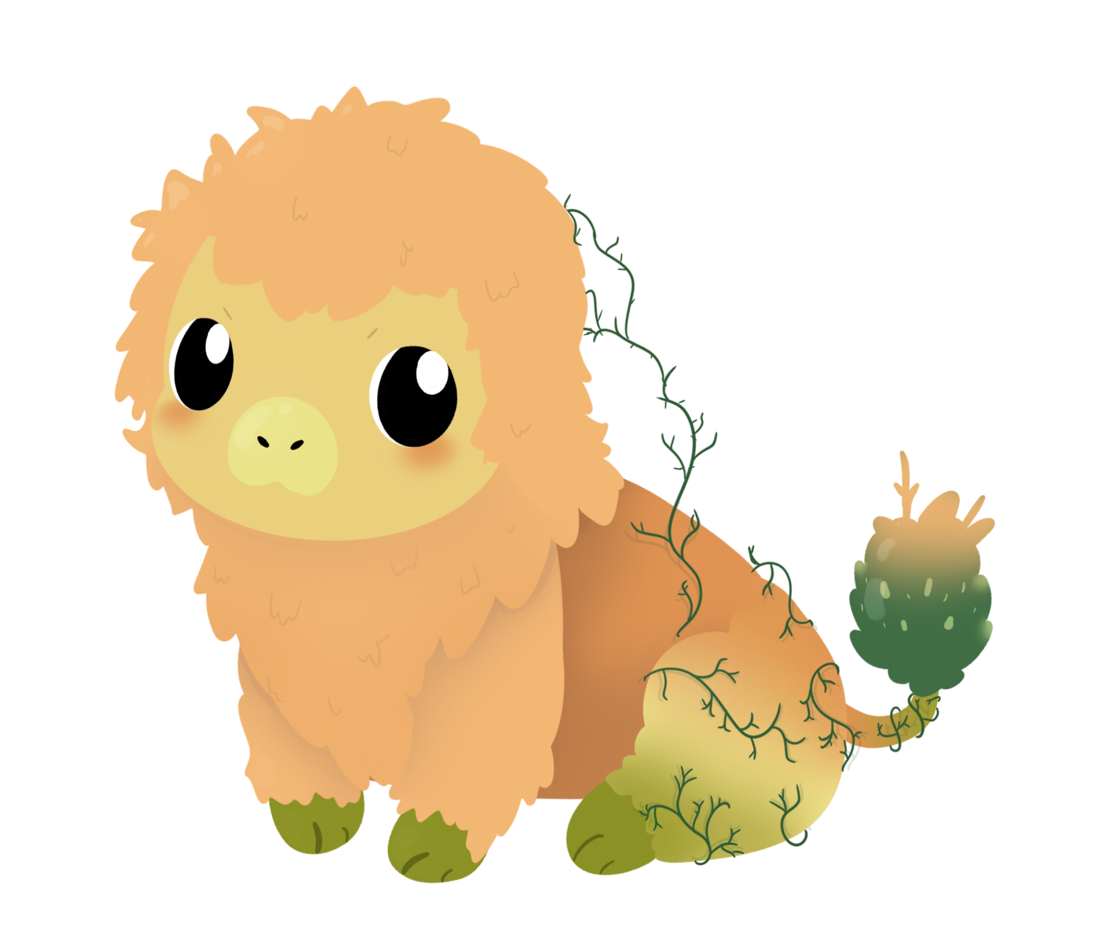 A chibi drawing of Mango Boy.